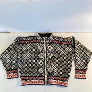 Selbu Norway Wool Cardigan Handmade Sweater Vtge Women S